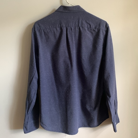 JCrew Mercantile Men’s Dress Shirt blue speckled - Picture 4 of 6